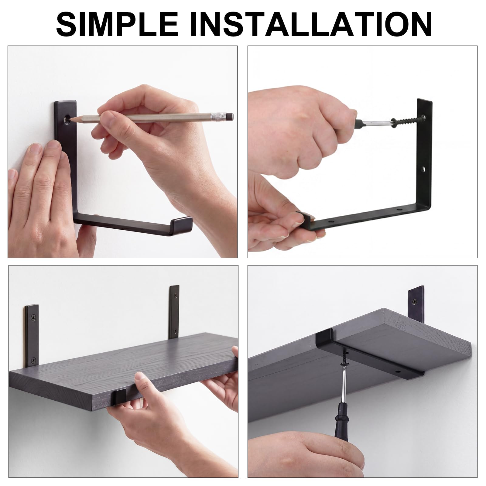 Fixwal bracket detail metal closeup showing sturdy mounting and secure hold