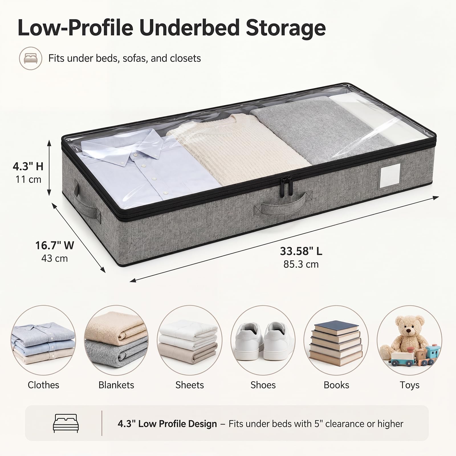 Fixwal clear top lid detail for fast content identification benefit