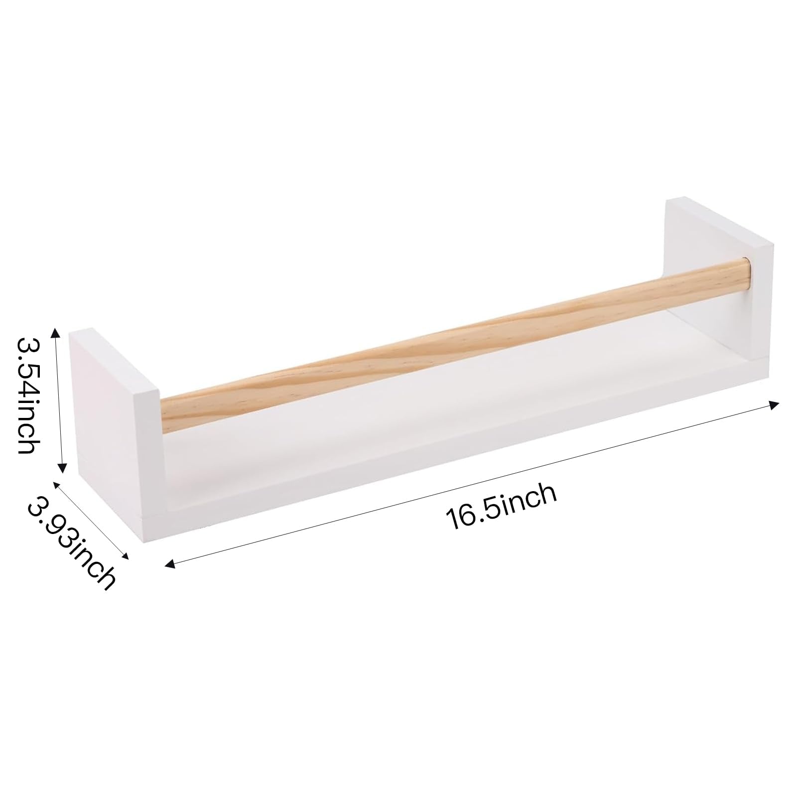Fixwal close-up of solid pine grain and smooth white finish for durability