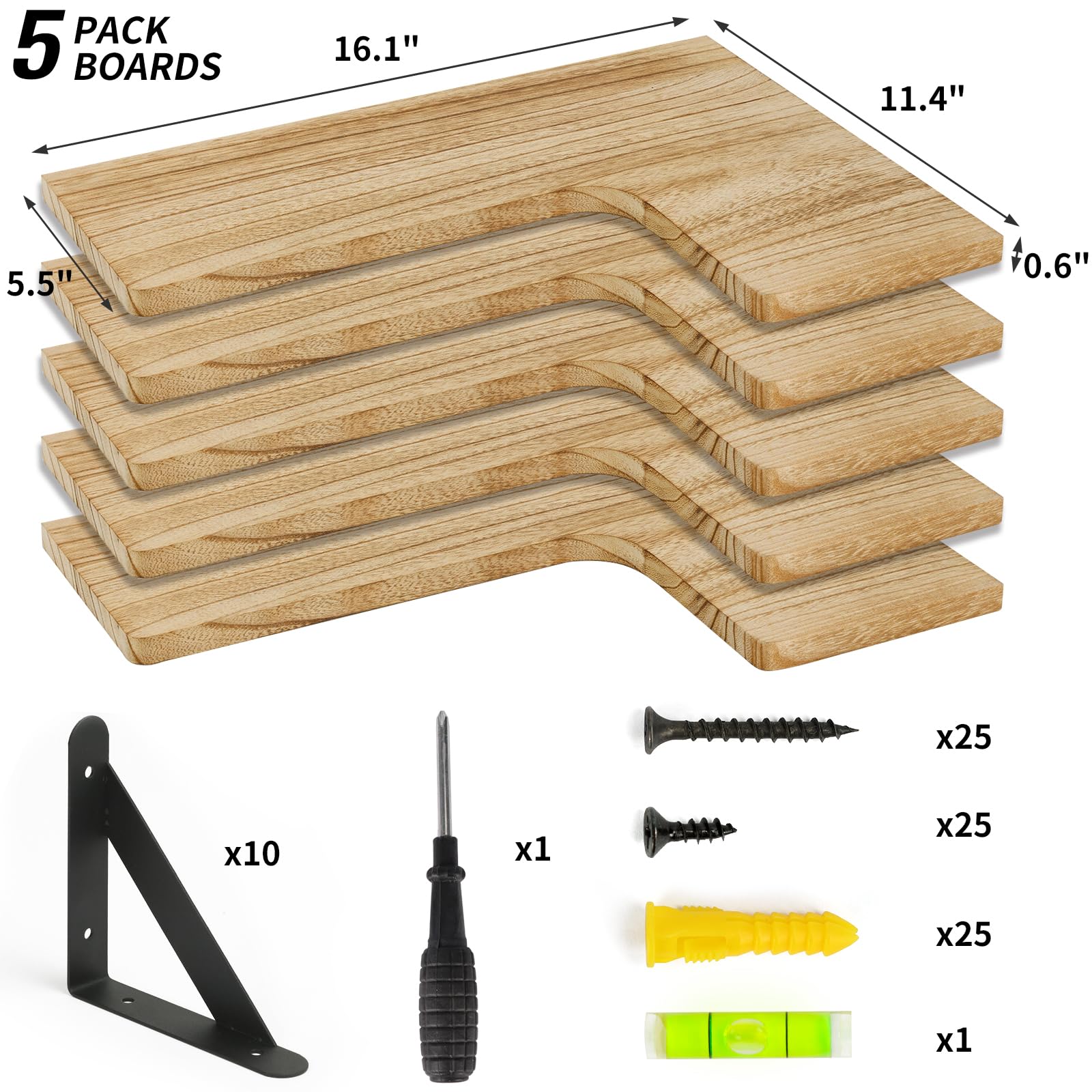Fixwal metal bracket detail highlighting sturdy mounting hardware and stability benefit