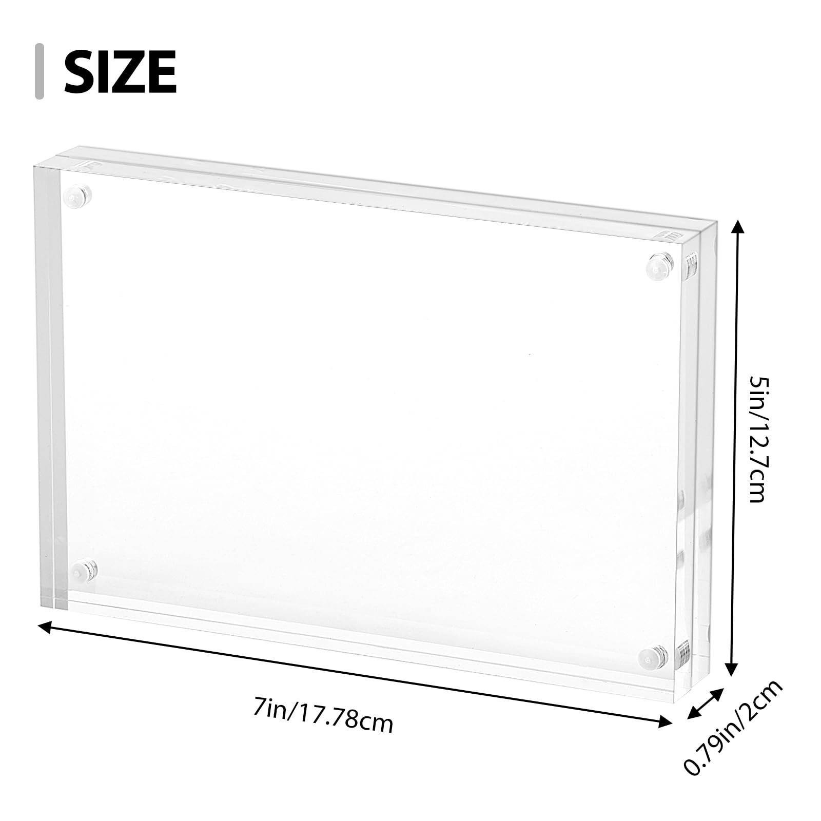 Fixwal double-sided display with two photos visible for versatile showcasing