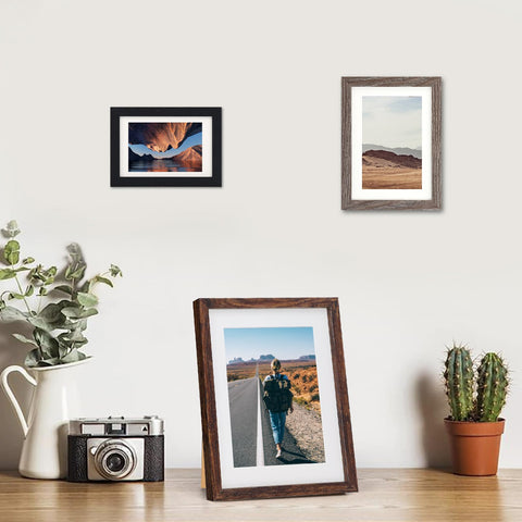 Fixwal lifestyle shot in living room illustrating how frames enhance home decor
