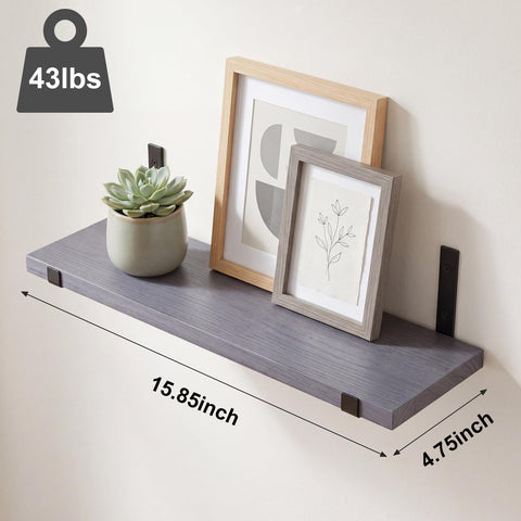 Fixwal lifestyle bedroom display with books and plant adding decorative organization