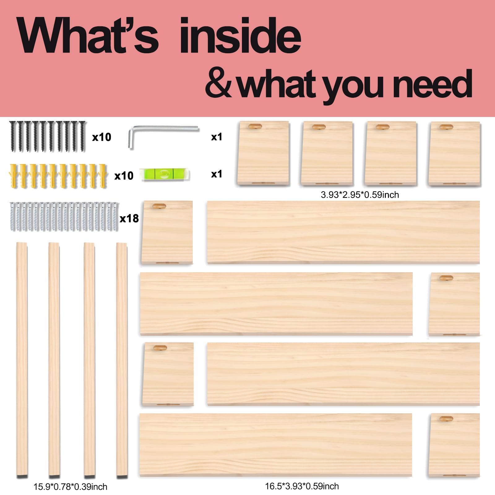 Fixwal installed on wall in styled room emphasizing clutter-free, decorative storage