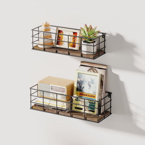 Fixwal wall-mounted shelves styled with plants and décor to enhance room design