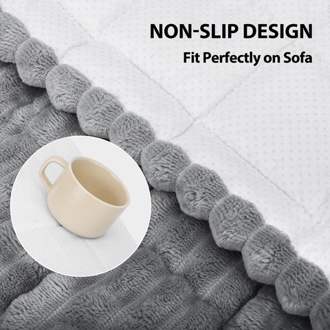Fixwal cover on sofa in living room demonstrating style and protection