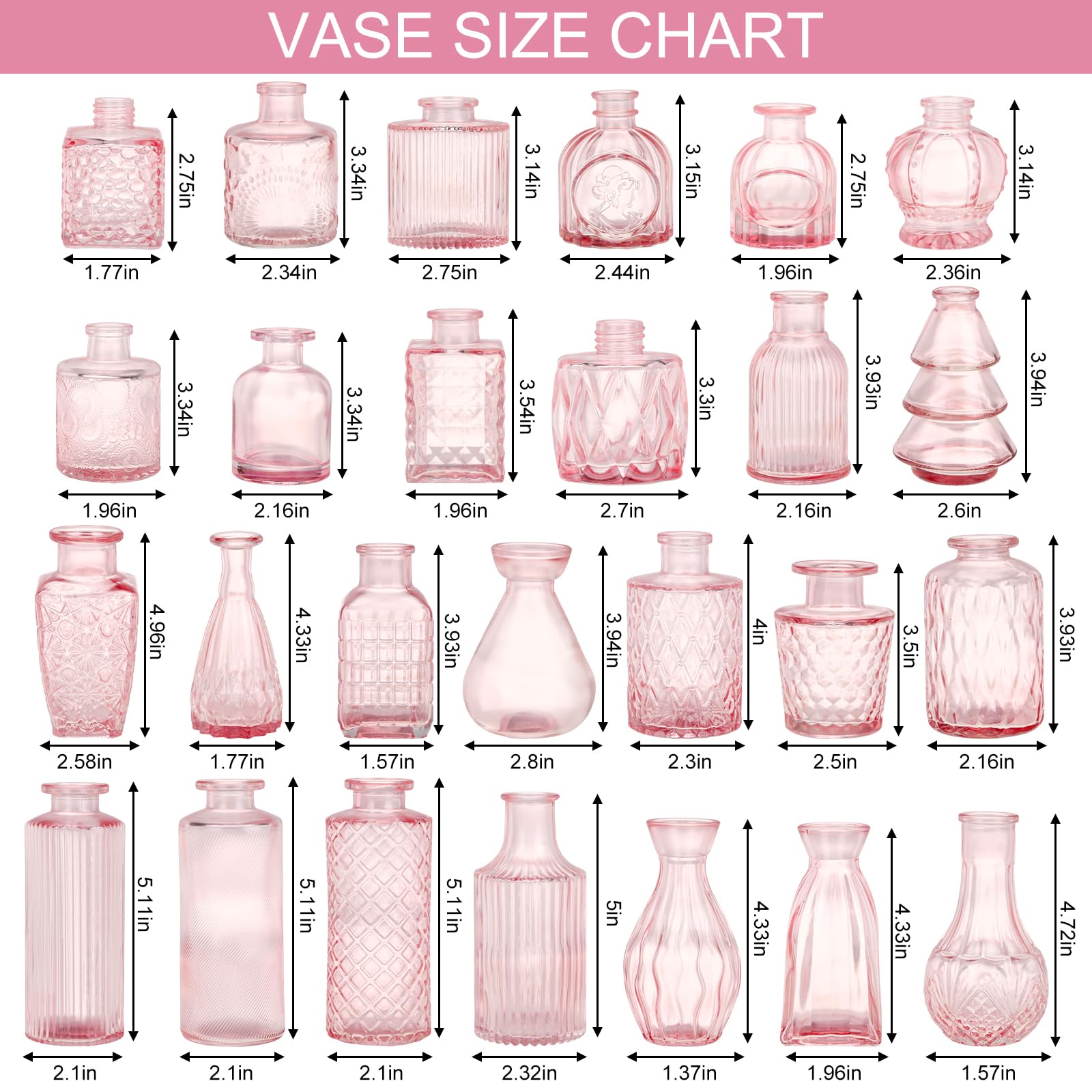 Fixwal pink vase close-up etched pattern highlights vintage texture and charm