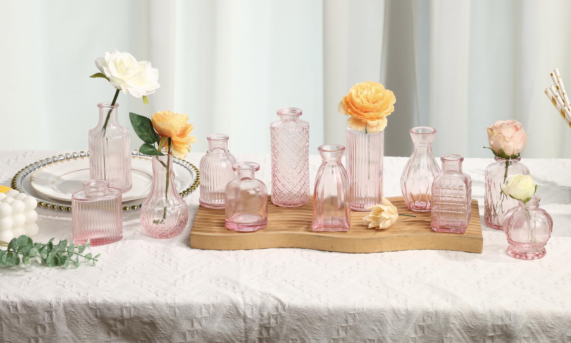 Fixwal pink vases clustered centerpiece displays how to build fuller table arrangements