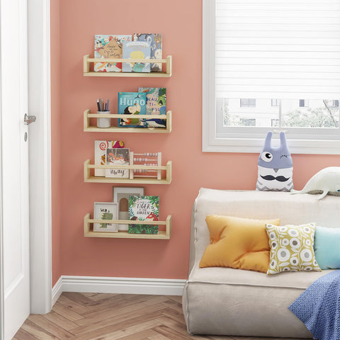 Fixwal shelf next to ruler showing 16.5-inch scale for space planning