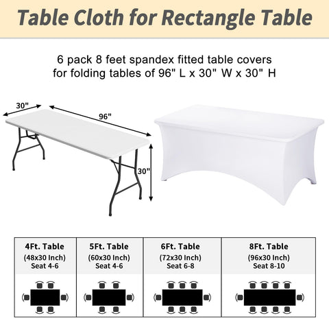 Fixwal cover on wedding table, clean elegant event look