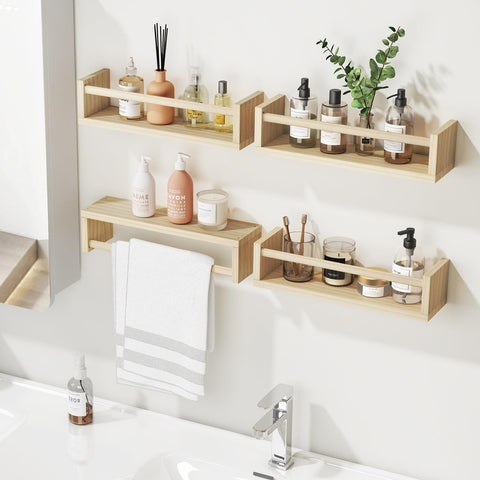 Fixwal shelf mounted upside down using hangers to create clothing storage benefit