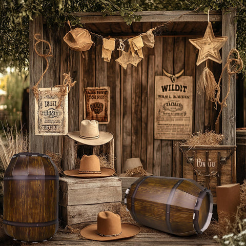Fjoron barrels used in a party photo booth enhancing guest photos
