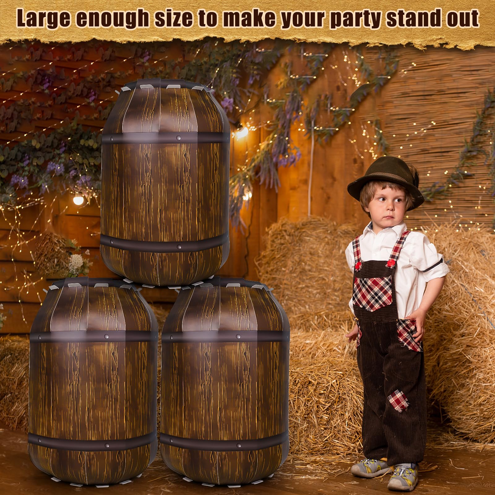 Fjoron barrel beside a chair illustrating scale and large presence