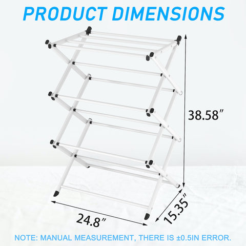 FKUO side profile expanded displaying stable base and vertical drying space