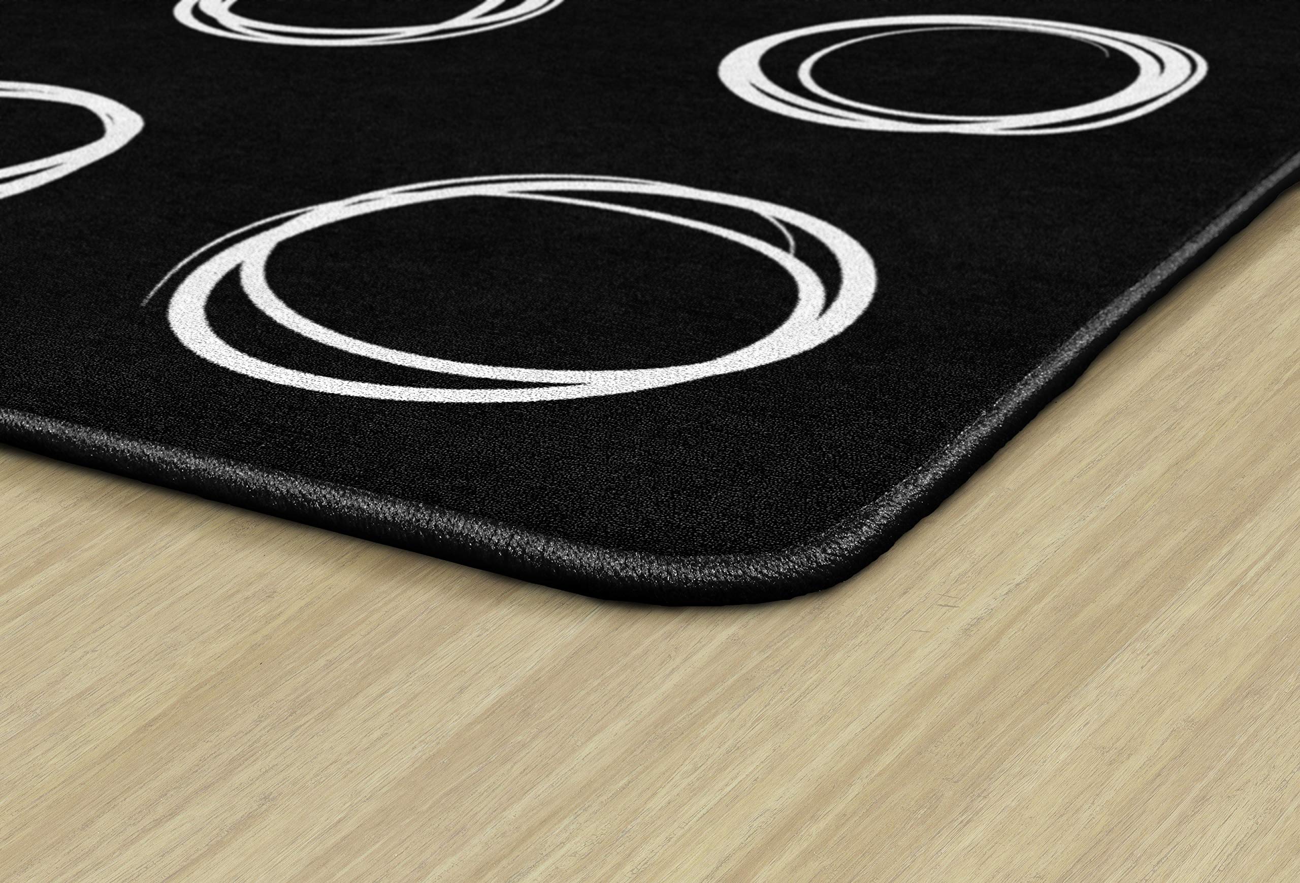 Flagship Carpets lifestyle image of rug in reading corner creating a cozy, structured learning spot