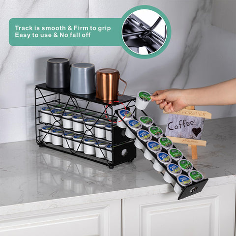 FlagShip open drawer filled with pods showing effortless restocking