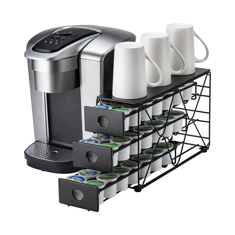 FlagShip front view of K Cup holder showing tidy pods and easy access