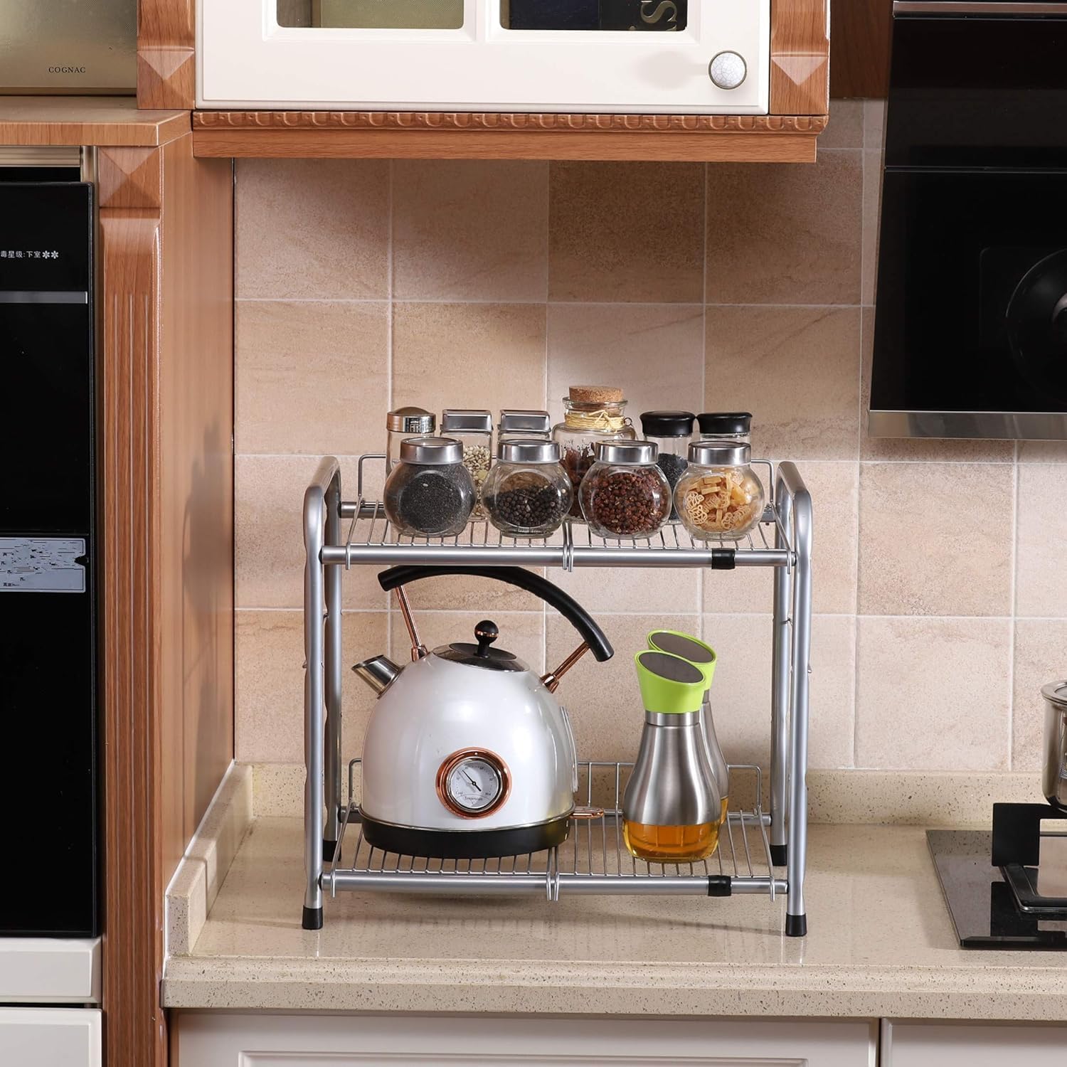 FlagShip hand lifting shelf by handle demonstrating easy moving and repositioning convenience
