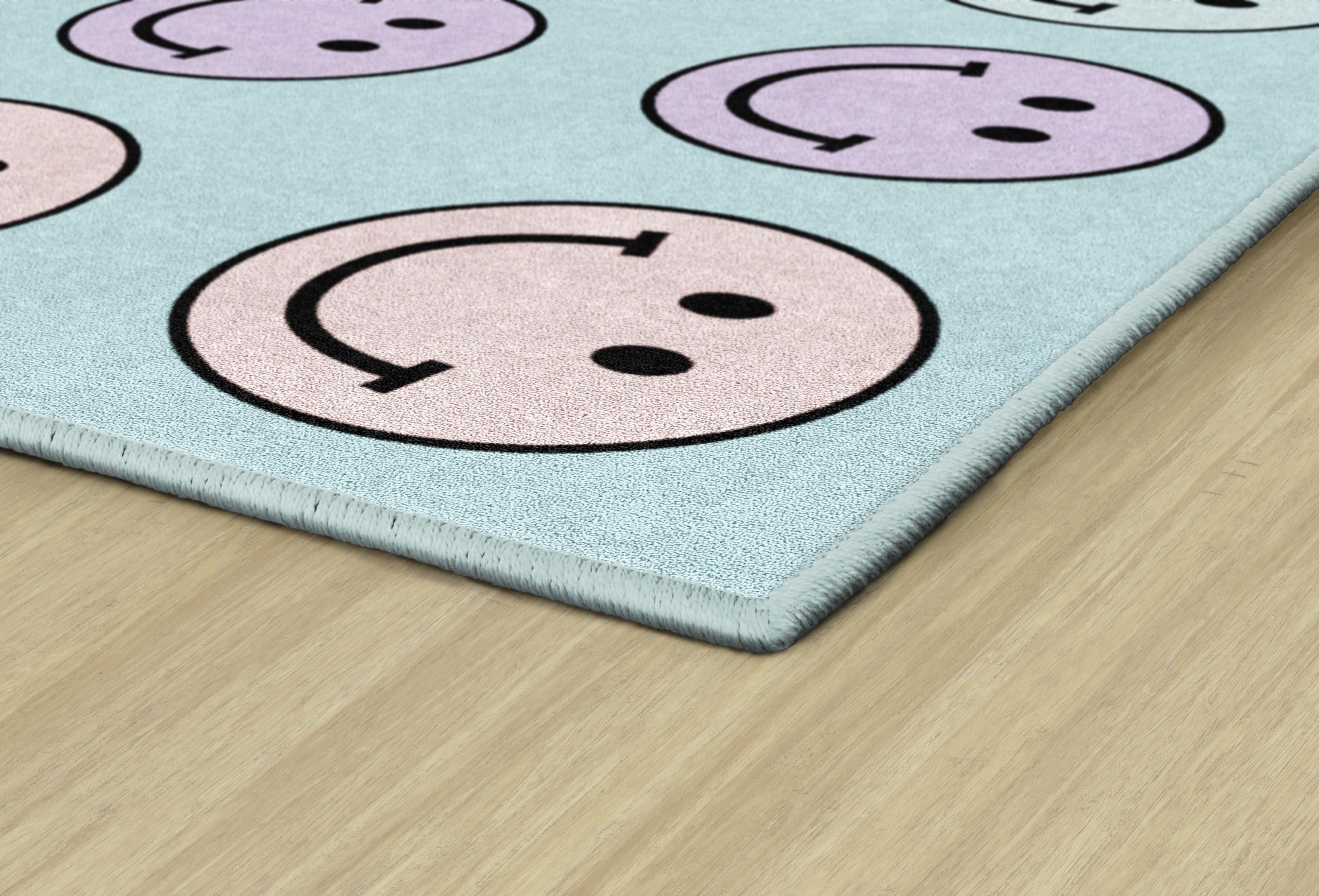 Flagship Carpets rug placed in classroom illustrating group seating and organized learning
