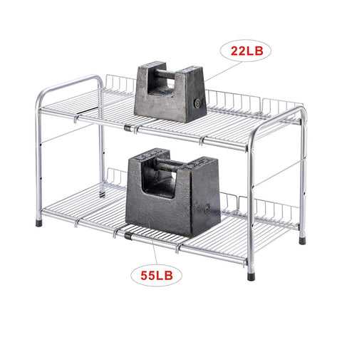 FlagShip side view showing clearance around sink pipes and adjustable height benefit