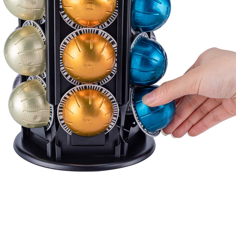 FlagShip rotating pod stand in motion demonstrating 360-degree access benefit