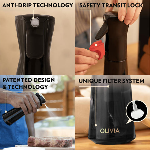 FLAIROSOL side view showing ergonomic handle, comfortable grip benefit