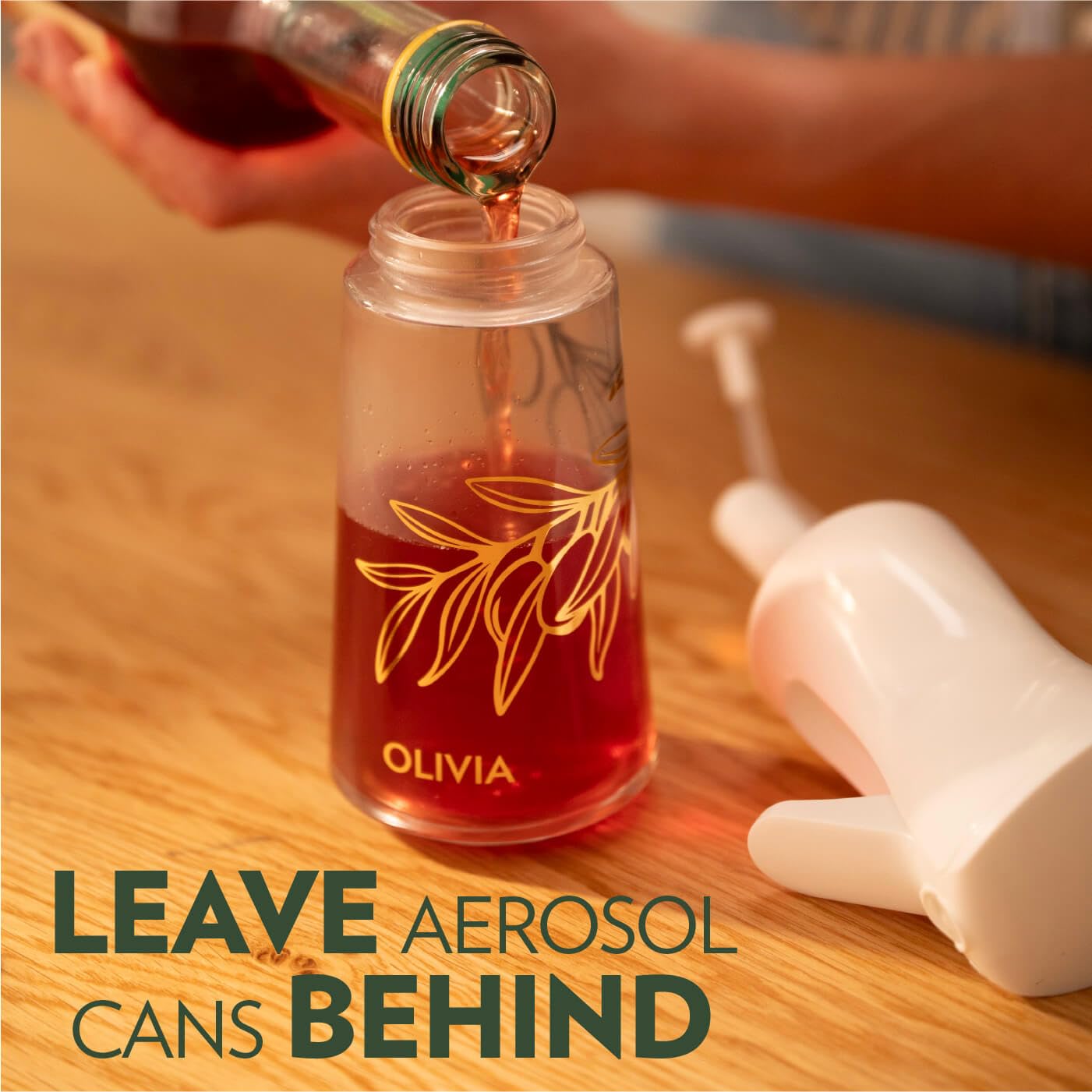 FLAIROSOL ergonomic trigger and handle, comfortable one-handed spraying