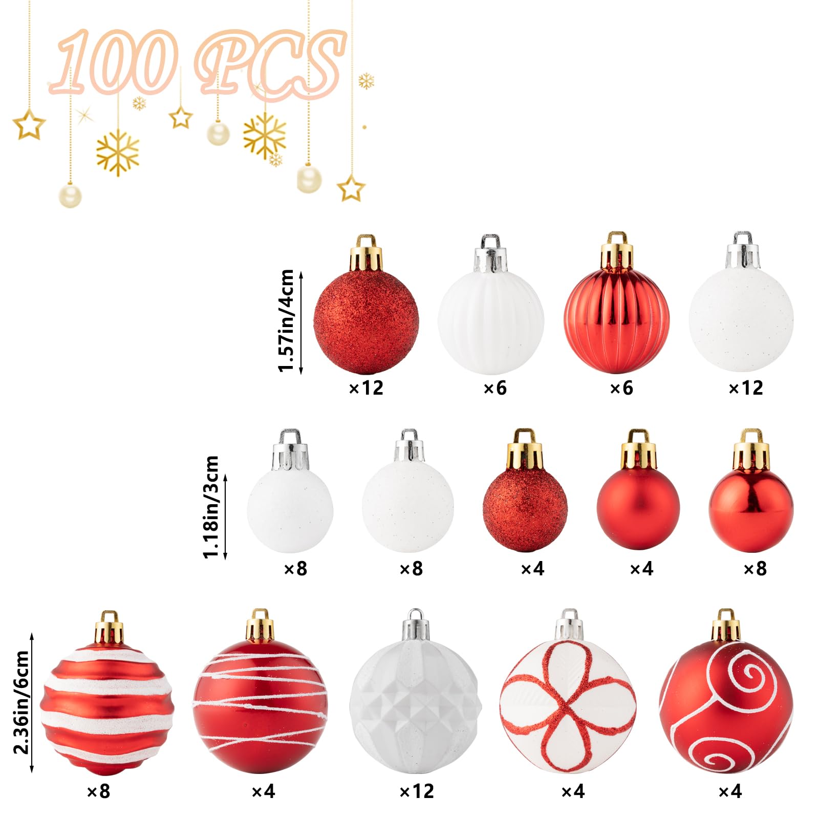 FlameFlash table centerpiece with mixed baubles for polished holiday styling