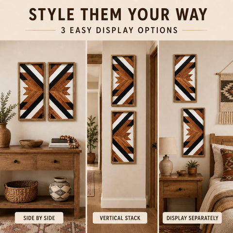 flangairy styled in bedroom setting, creates cozy boho-Western accent next to bed