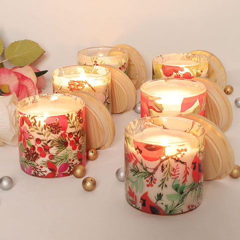 FLAVCHARM gift-boxed candle set styled for holiday present convenience