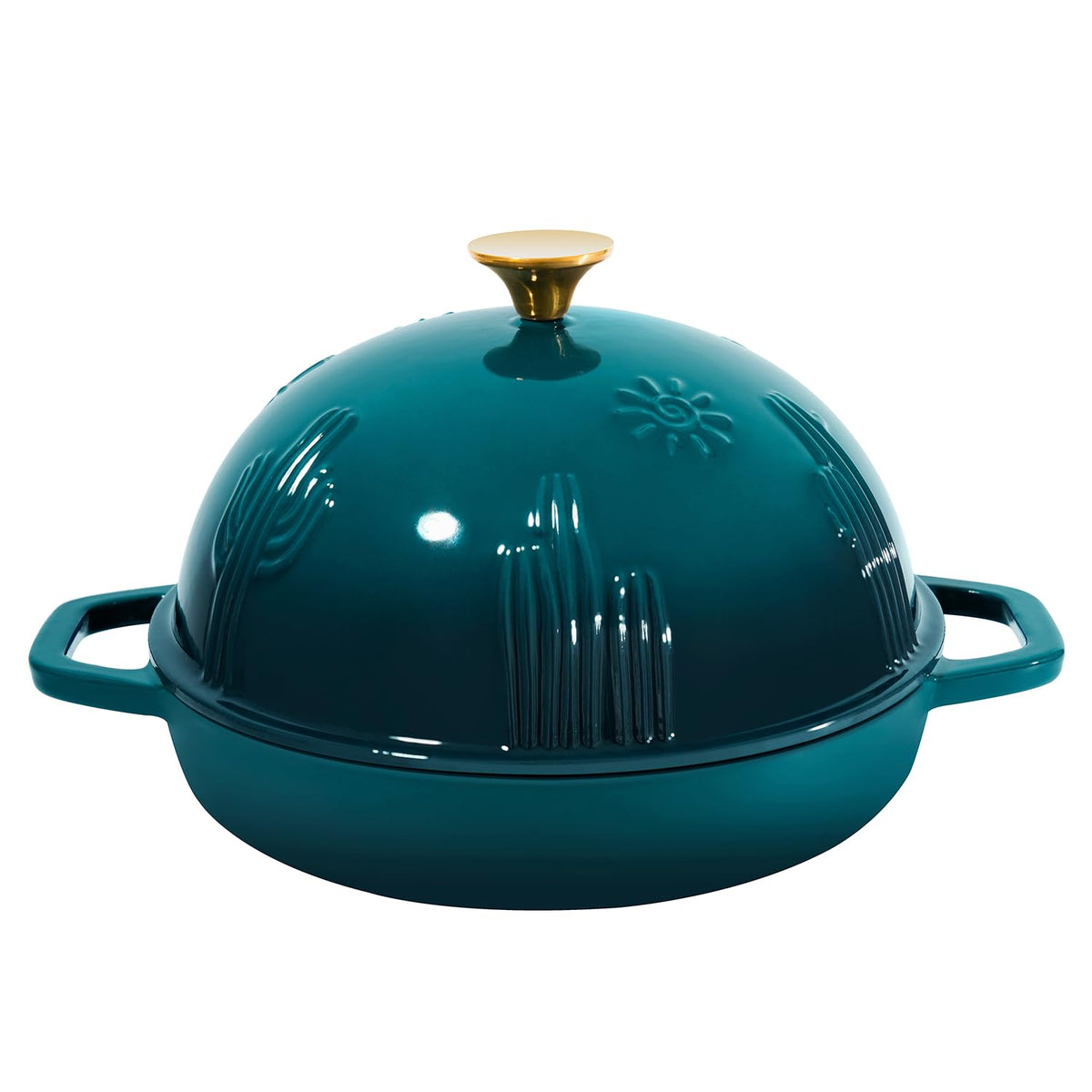 Flavehc front view bread oven showing shape and darkcyan finish for stylish baking