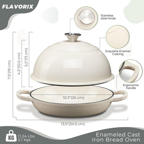 FLAVORIX close-up of enameled surface highlighting easy-clean texture and durability