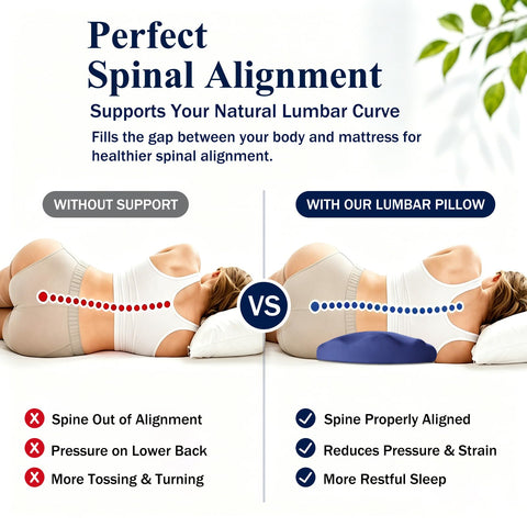 Fledano in-bed side sleeper demo showing improved spinal alignment