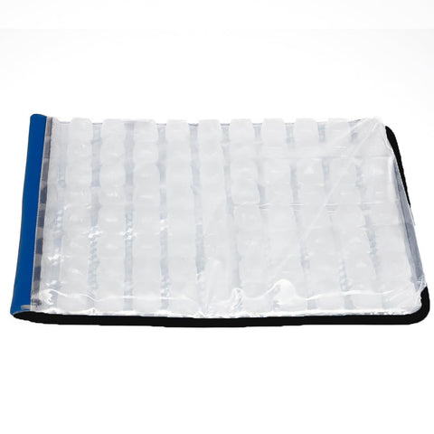 FlexiFreeze close-up of removable ice sheet highlighting sealed cube design