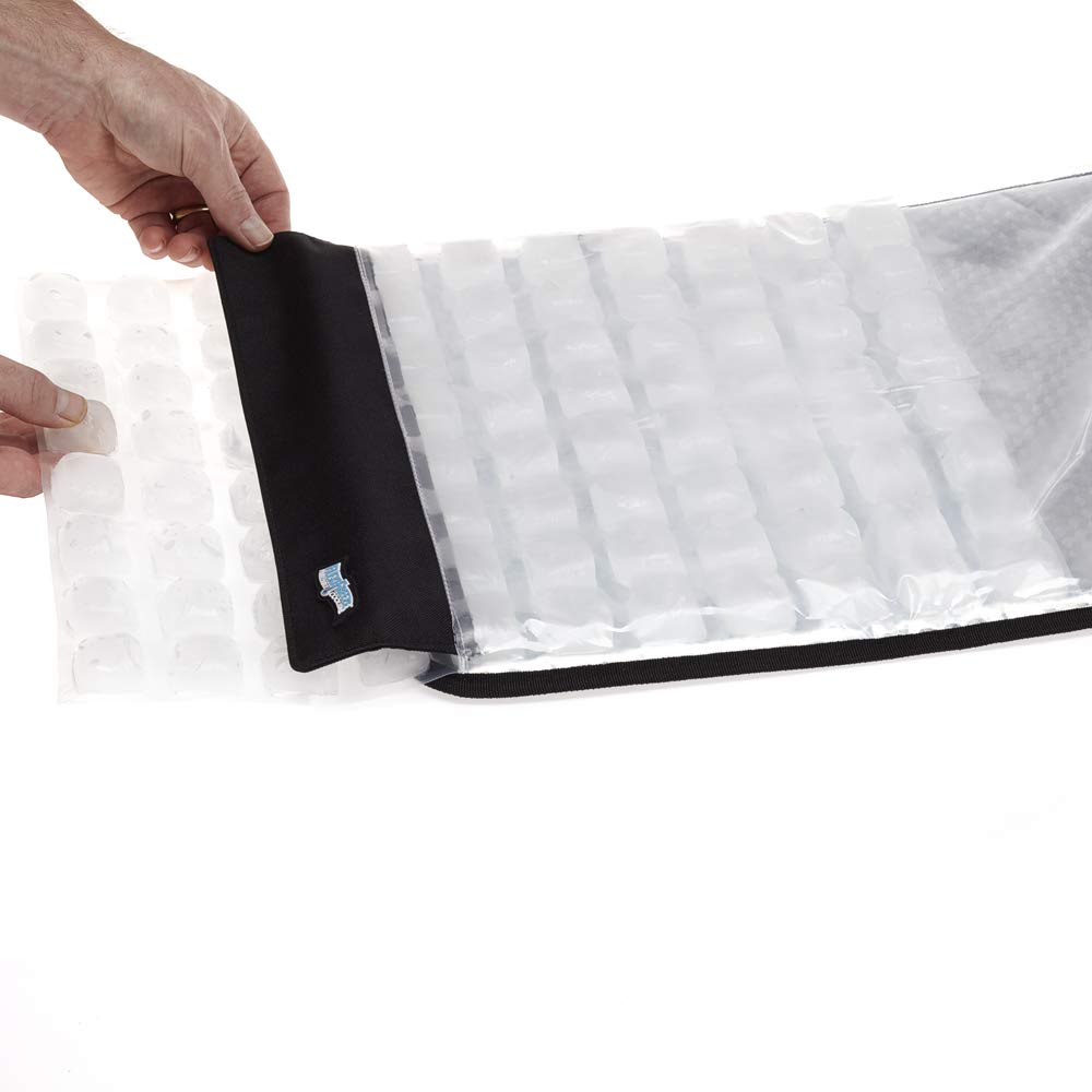 FlexiFreeze insulated backing close-up protecting table from condensation and damage