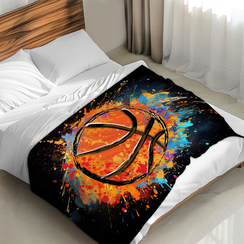FLEXIMX next to a basketball illustrating size and scale for kids