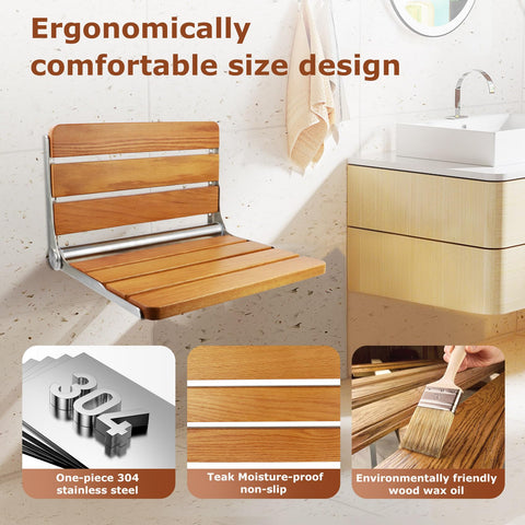 Flngr in-shower lifestyle showing convenient seating and safer showering setup