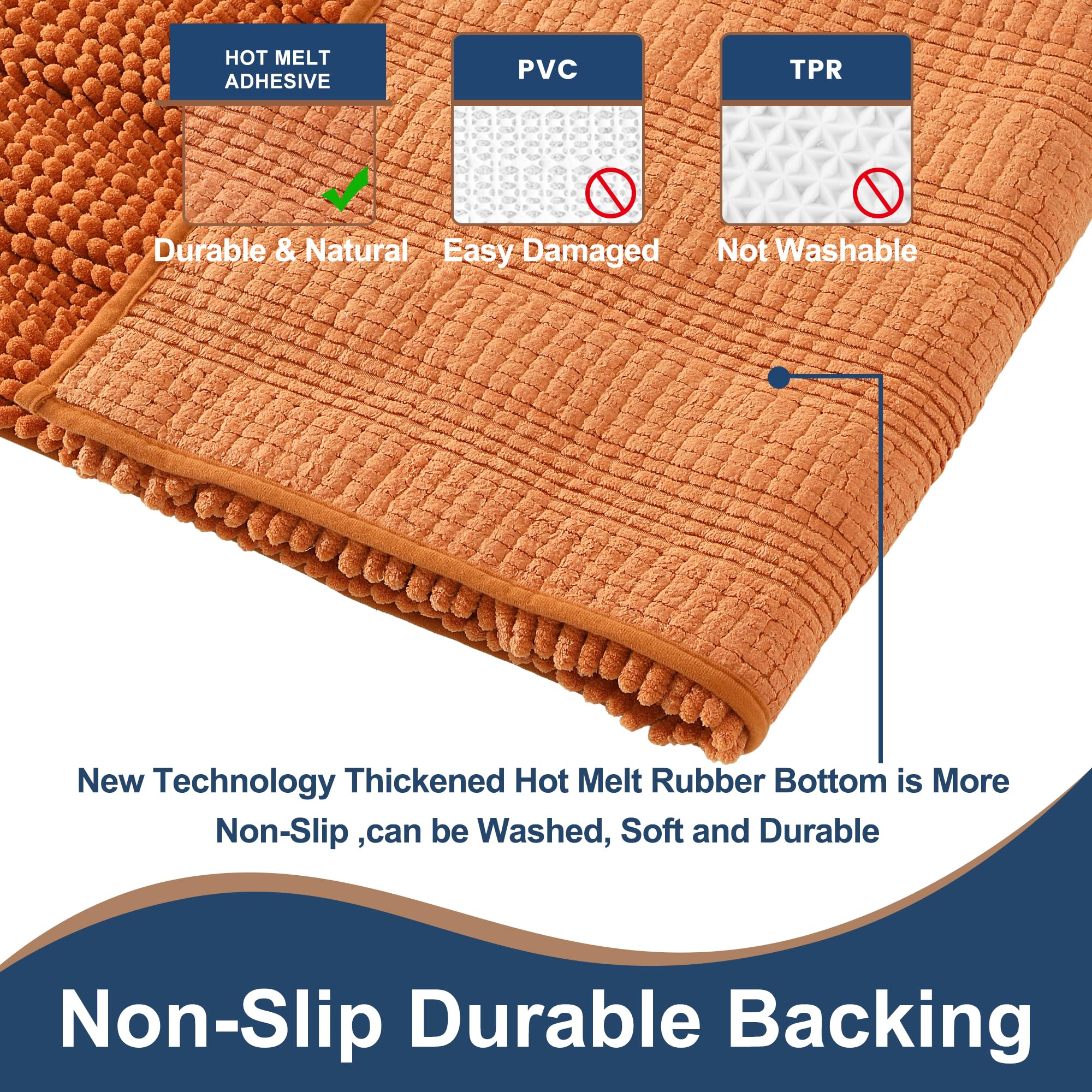FLOLEOPA close-up chenille texture highlighting plush microfiber absorbency
