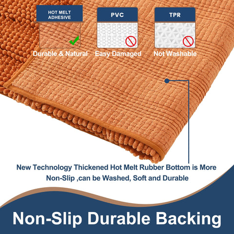 FLOLEOPA close-up chenille texture highlighting plush microfiber absorbency
