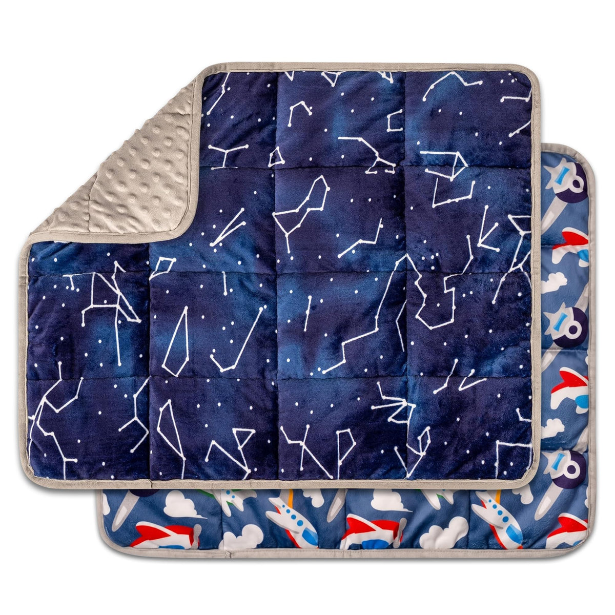 Florensi front view showing blue constellations pattern and calming look