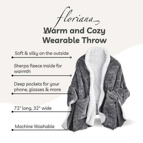 FLORIANA close-up sherpa texture highlighting softness and insulating comfort