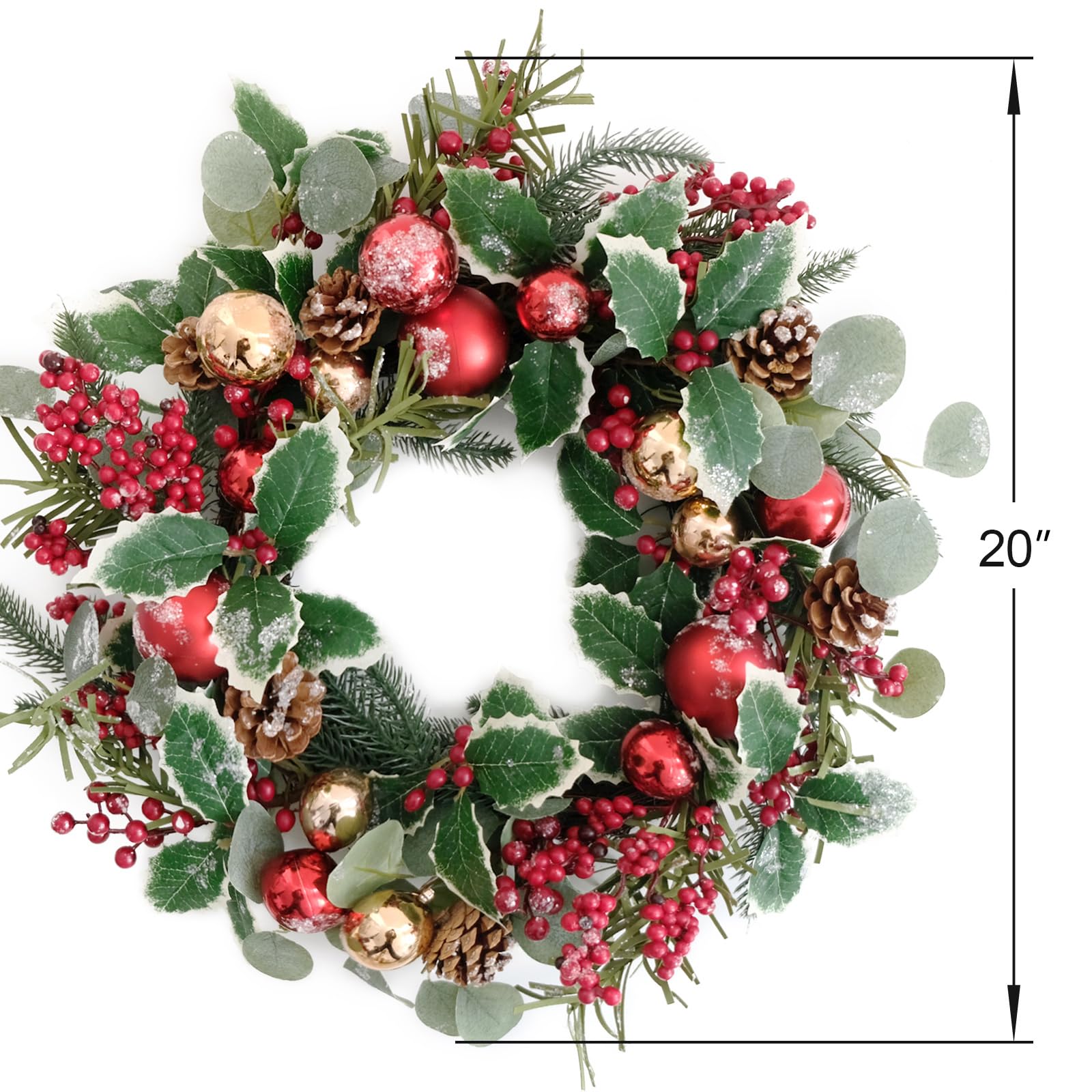 Floribus holly and red berries close-up for seasonal color