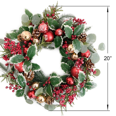 Floribus holly and red berries close-up for seasonal color