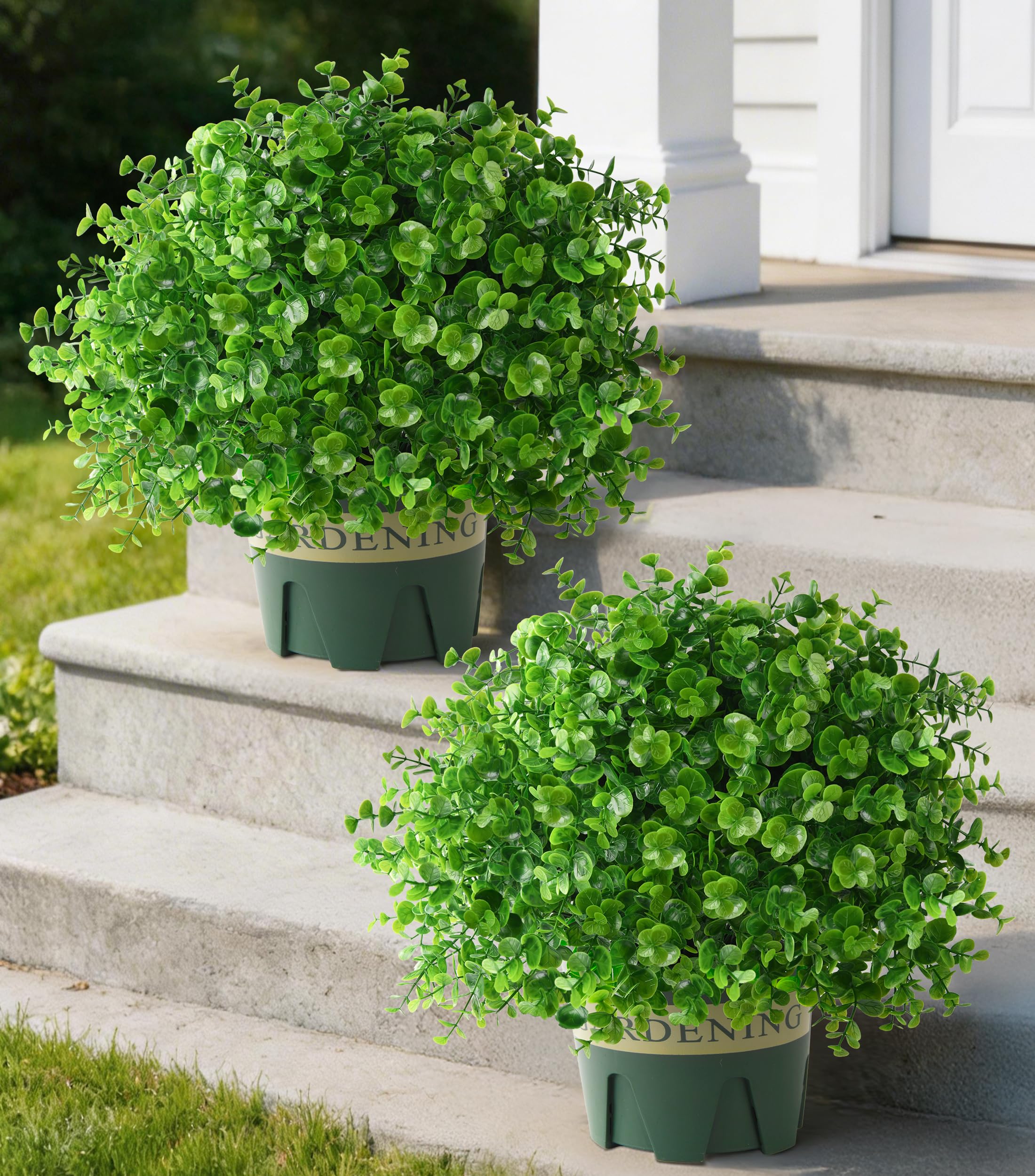 florisso front porch dual topiary flanks entryway for instant curb appeal