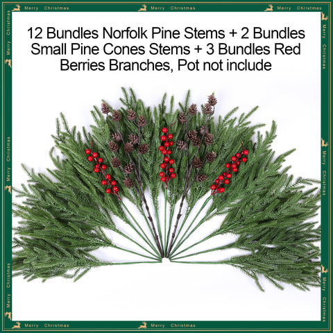florisso pinecone detail on branch, provides natural focal accent