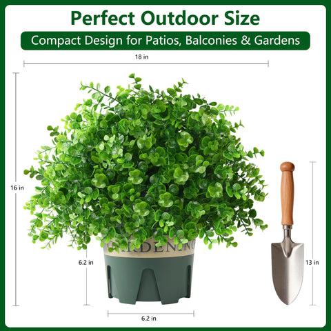 florisso weighted pot detail provides stability against wind and tipping
