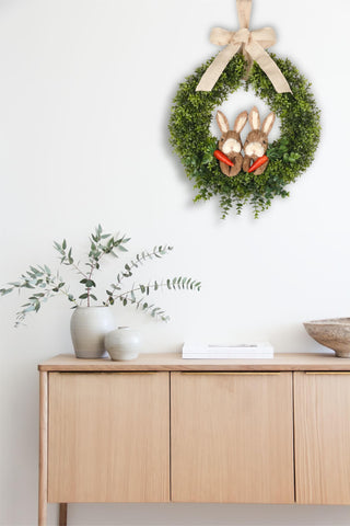 FLOROAD burlap bow focus providing rustic natural accent
