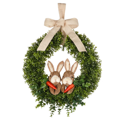 FLOROAD front door wreath showing festive spring curb appeal