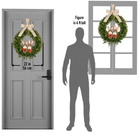 FLOROAD scale comparison on door illustrating 22-inch size