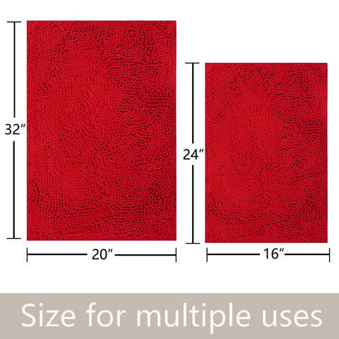 Flotstiga close-up of chenille fiber texture for cushioned, absorbent feel